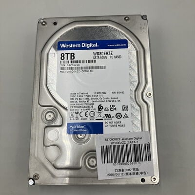 【熊本浜線店】中古  Western Digital WD80EAZZ (SATA 2TB) 5370000922 