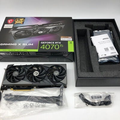 【大分店】中古  MSI GeForce RTX 4070 Ti GAMING X SLIM 12G (RTX4070Ti 12GB) 4860000750 