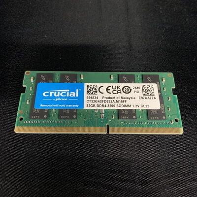 【横浜駅前店】中古  PC4-25600 32GB ノート用(DDR4-3200) 158773 