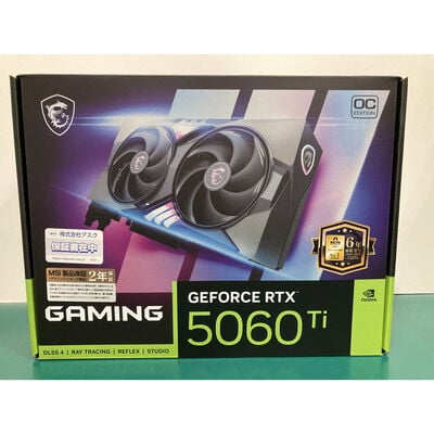 【富山本郷店】中古  MSI GeForce RTX 5060 Ti 16G GAMING OC (RTX5060Ti 16G) 178239 