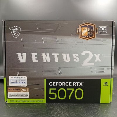 【大須店】中古  MSI GeForce RTX 5070 12G VENTUS 2X OC [PCIExp 12GB] 3120022887 