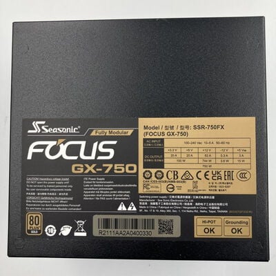 【なんば店】中古  ｵｳﾙﾃｯｸ FOCUS-GX-750S(ATX 750W 80+G P) 1460016081 