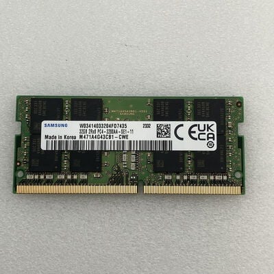 【新潟店】中古  DDR4 PC4-25600 32GB SODIMM ノート用 148255 