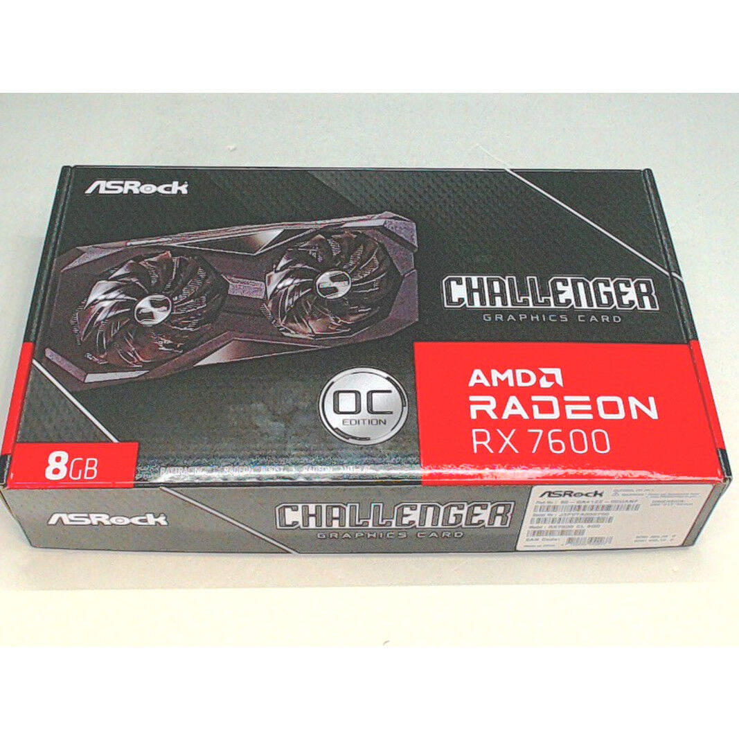 中古 ASRock RX7600 Challenger 8G OC (RX7600 8GB) 4540001523