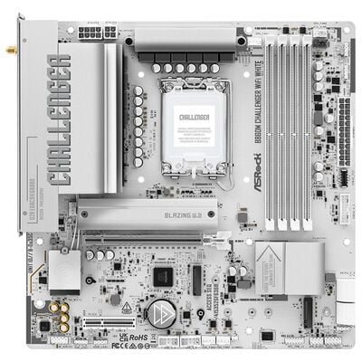 ASRock  B860M Challenger WiFi White (B860 1851 MicroATX ホワイト) 