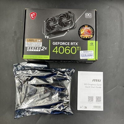 【大須店】中古  MSI GeForce RTX 4060 Ti VENTUS 2X BLACK 8G OC?(RTX4060Ti 8GB) 158559 