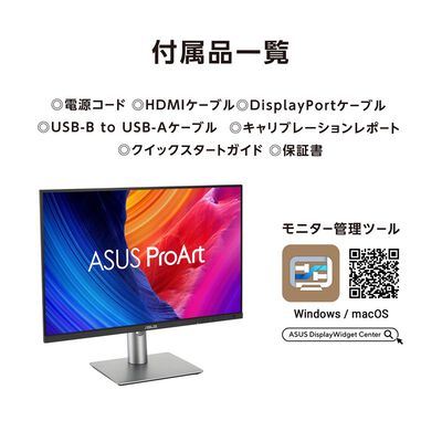 ASUS  ProArt Display PA248QV Gen2 PA248QFV-P (24.1インチワイド 液晶モニター) ドスパラ限定モデル 