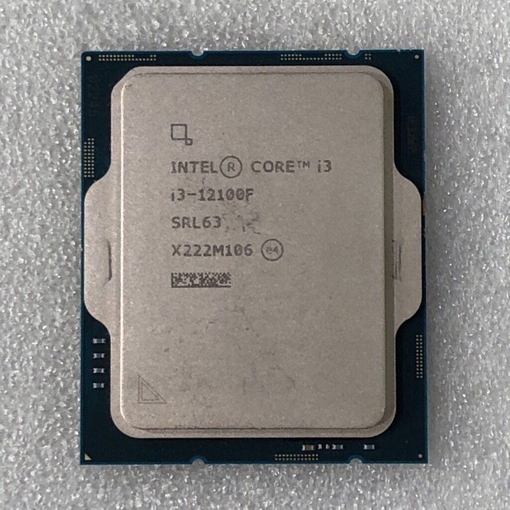 中古 INTEL Core i3 12100F (1700/3.3G/12M/C4/T8) 148617 ｜ パソコン