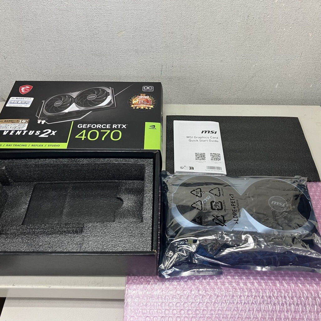 MSI GeForce RTX4070 VENTUS 2X 美品 保証期間残あり Amazon | MSI Gaming RTX 4070 Super 12G Ventus 2X ホワイト OC