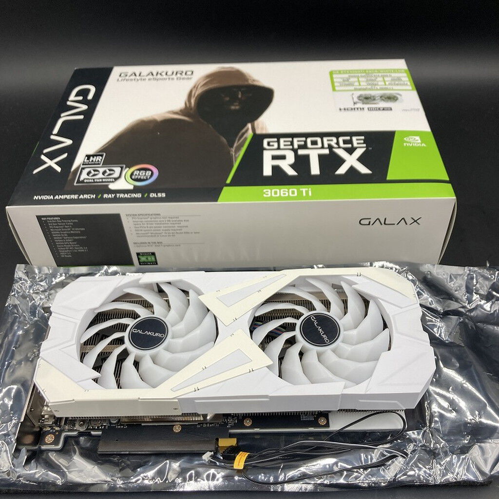 中古 玄人志向 GK-RTX3060Ti-E8GB/WHITE (RTX3060Ti 8GB) 144195