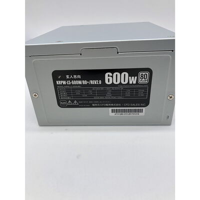 【宇都宮鶴田店】中古  玄人志向 KRPW-L5-600W/80+/REV2.0(ATX 600W 80+) 5280001215 