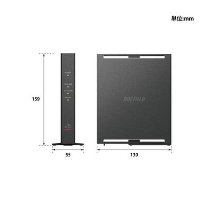 BUFFALO  WCR-1166DHPL/D (Wi-Fi 5 11ac対応 Wi-Fiルーター) 