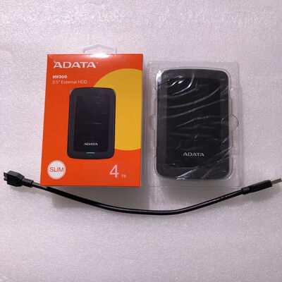 【甲府飯田店】中古  ADT AHV300-4TU31-CBK-DP (USB3.2 ﾎﾟｰﾀﾌﾞﾙHDD 4TB) 4720002536 