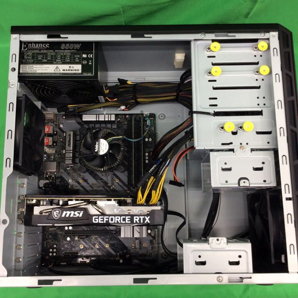 中古 FRONTIERデスクトップPC(i9 10900F/32GB/ｽﾄﾚｰｼﾞ無し/RTX3070/OS