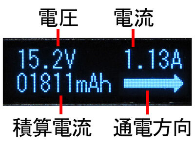 ルートアール  双方向・通電方向表示 USB Type-C電圧・電流チェッカー RR-TC3VABK [USB PD(Power Delivery)対応] 