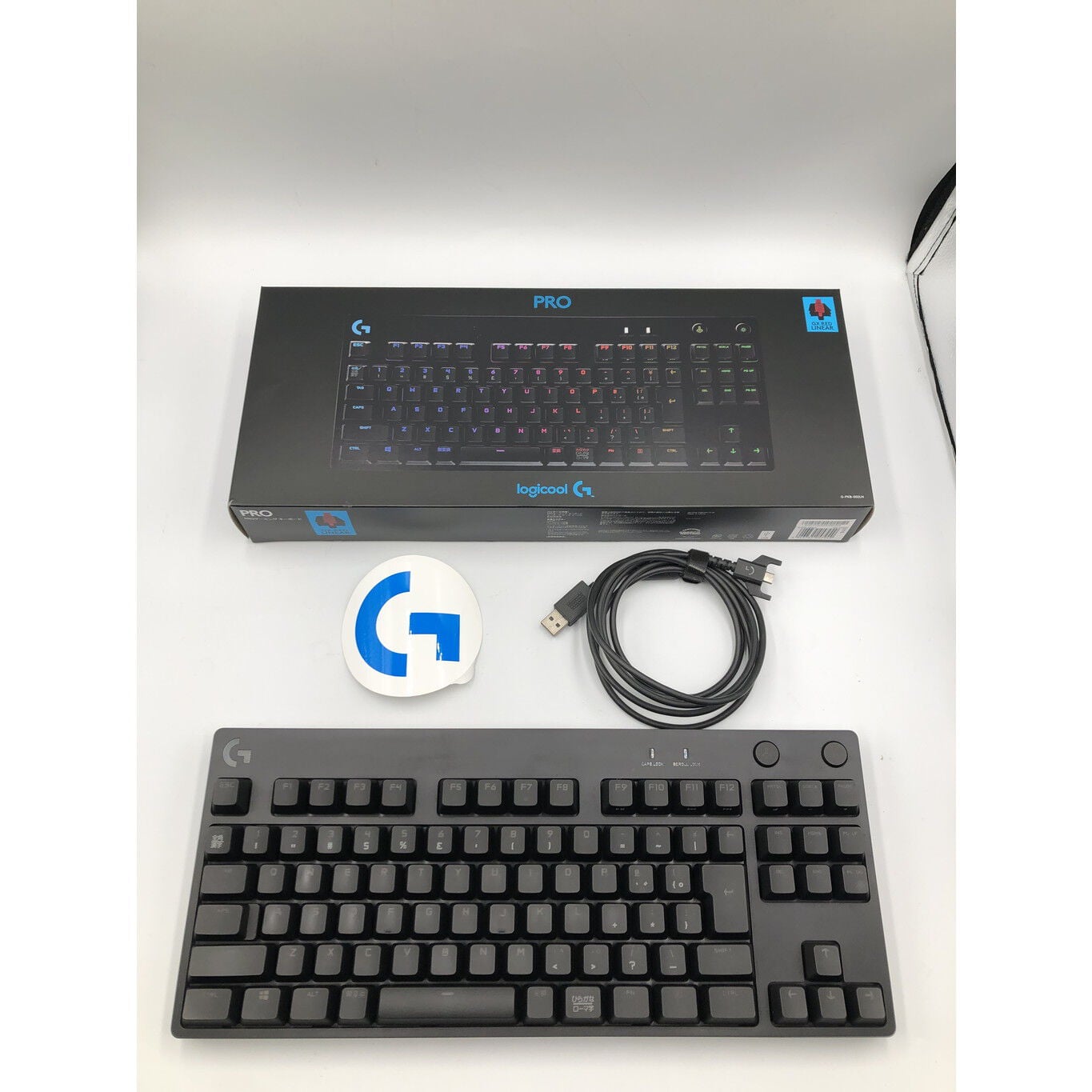 中古 Logicool G-PKB-002LN (有線 ｹﾞｰﾐﾝｸﾞｷｰﾎﾞｰﾄﾞ) 158800 （381983