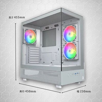 ドスパラセレクト  XR PASTEL GRAY (ATX ガラス) 