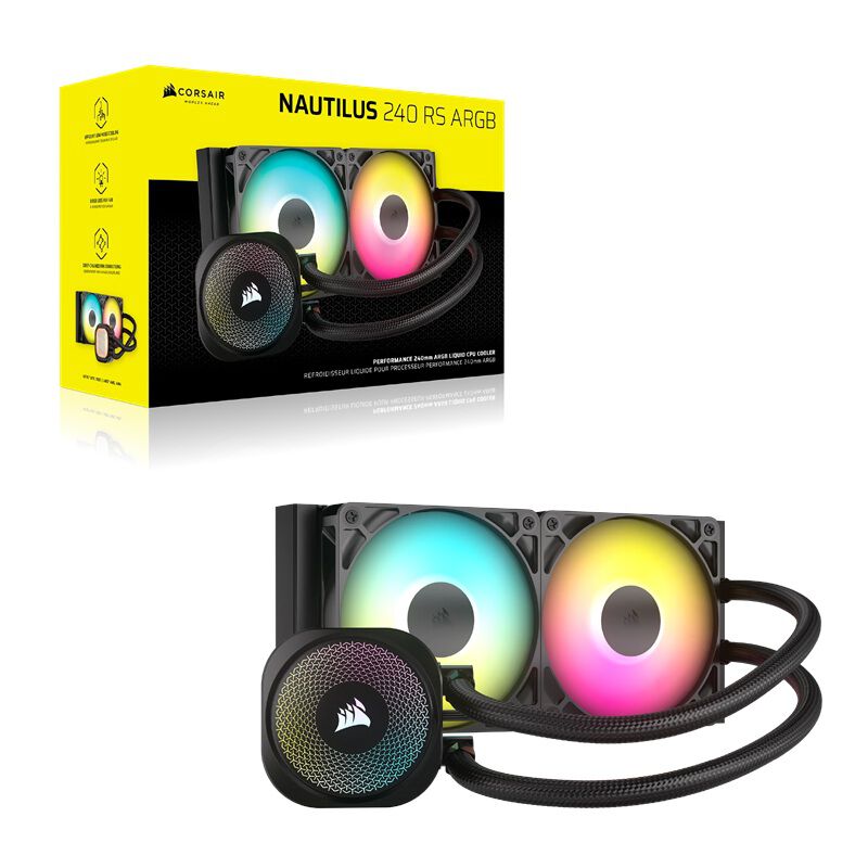 Corsair NAUTILUS 240 RS ARGB CW-9060092-WW (ブラック) ｜ パソコン