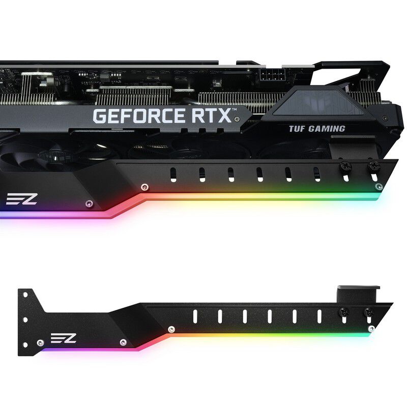 EZDIY ARGB Graphics Card Holder 309- Black YIHPI309-16 (ブラック