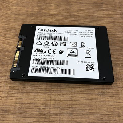 【宇都宮鶴田店】中古  各社 2.5インチ SSD 500GB SATA 135990 