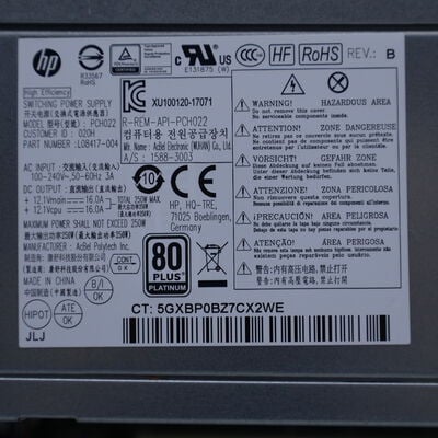 【通販センター】中古  HP EliteDesk 800 G5 SFF(Intel Core i7 9700 3.00GHz/16GB DDR4/SSD256GB/-/オンボード/GbE/W11P) 192827 