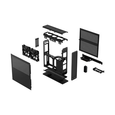 Fractal Design  Ridge PCIe 4.0 Black FD-C-RID1N-11 (Mini-ITX ブラック) 