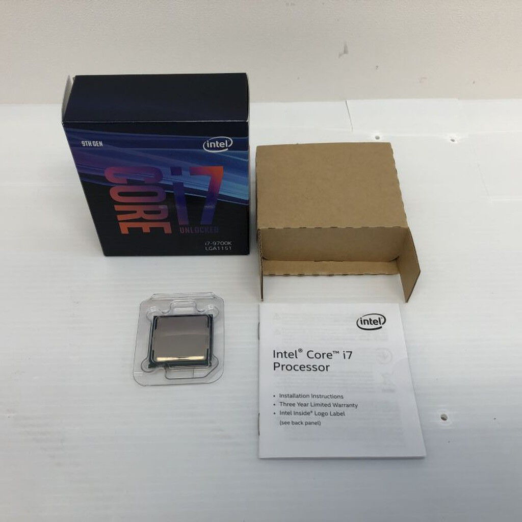 中古 INTEL Core i7 9700K (1151/3.60GHz/12M/C8/T8) 138481【4/8