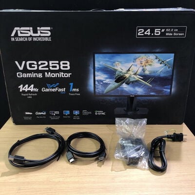 【甲府飯田店】中古  ASUS VG258Q(24.5"W 1D1H1DP 1ms TN 144Hz) 182906 