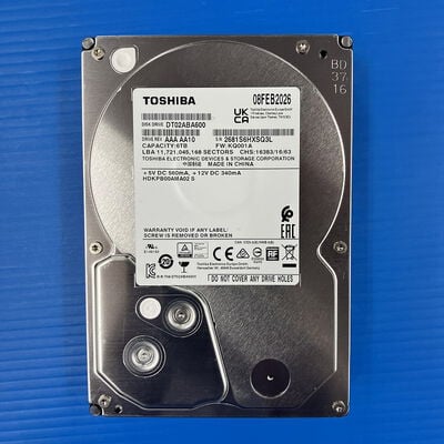 【大須店】中古  TOSHIBA DT02ABA600 (SATA3 6TB 5400rpm 128MB BLK) 3120024196 