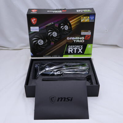 【通販センター】中古  MSI GeForce RTX 3080 GAMING Z TRIO 10G LHR （RTX3080 10GB） 3480043405 