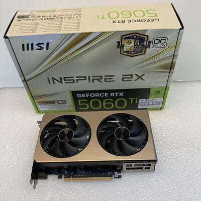 【京都店】中古  MSI GeForce RTX 5060 Ti 16G INSPIRE 2X OC (RTX5060Ti 16GB) 3180006647 