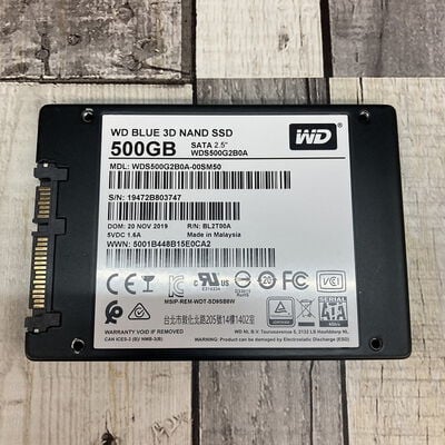 【広島店】中古  WD WDS500G2B0A (SSD 2.5in SATA 500GB) 3320004932 