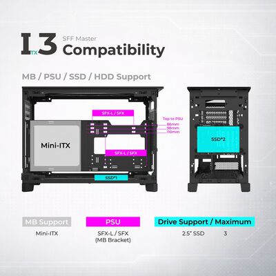 MONTECH  TEN Black (MicroATX ブラック) 