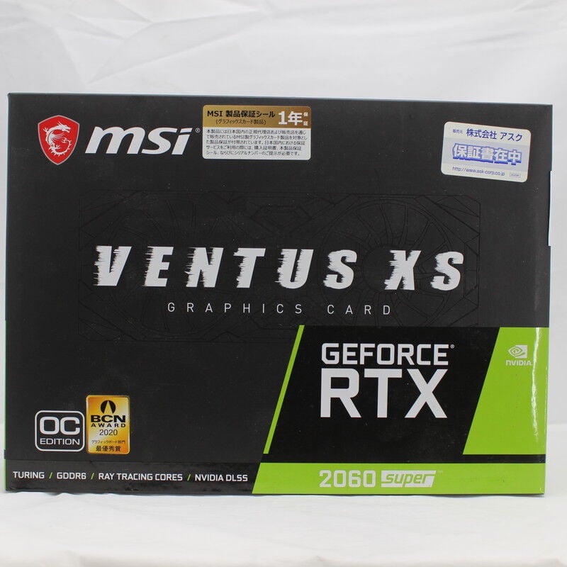 中古 MSI GeForce RTX 2060 SUPER VENTUS XS J OC（RTX2060SUPER 8GB