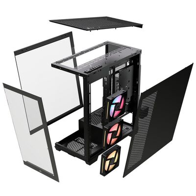 Corsair  3500X LX-R RGB iCUE LINK Black CC-9011324-WW (E-ATX ガラス ブラック) 