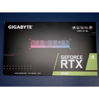 【前橋ｲﾝﾀｰｱｶﾏﾙ店】中古  GIGABYTE GV-N3060VISION OC-12GD R2.0 (RTX3060 12GB) 175508 