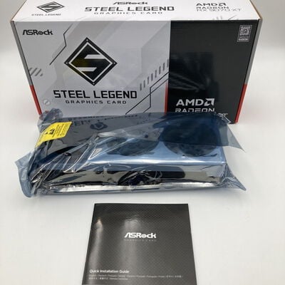 【神戸・三宮店】中古  ASRock RX9070XT SL 16G Steel Legend 16GB (RX9070XT 16G) 176937 