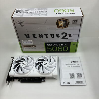 【秋葉原本店】中古  MSI GeForce RTX 5060 8G VENTUS 2X OC WHITE (RTX5060 8G) 3410014249 