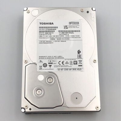 【甲府飯田店】中古  TOSHIBA DT02ABA600 (SATA3 6TB 5400rpm 128MB BLK) 4720002843 