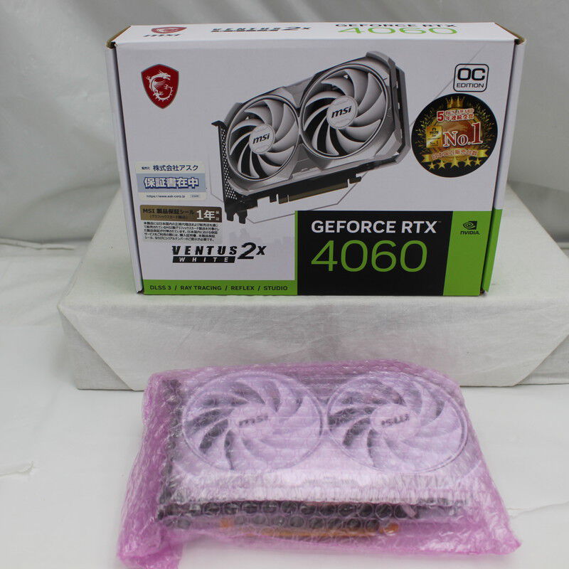 中古 MSI GeForce RTX 4060 VENTUS 2X WHITE 8G OC (RTX4060 8GB