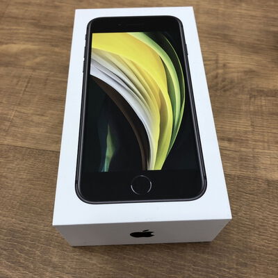 【宇都宮鶴田店】中古  【SIMロック解除済み】【SoftBank】Apple iPhoneSE 4.7インチ (第2世代/2020) 128GB (ブラック) MXD02J/A 155518 
