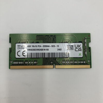 【白山FM松任店】中古  PC4-25600 4GB ノート用 154560 