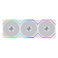 Lian-Li  UNI FAN TL FLEX WT リバースブレード 12RTL1F3W (120mm ARGB ホワイト リバースファン 3個パック) 
