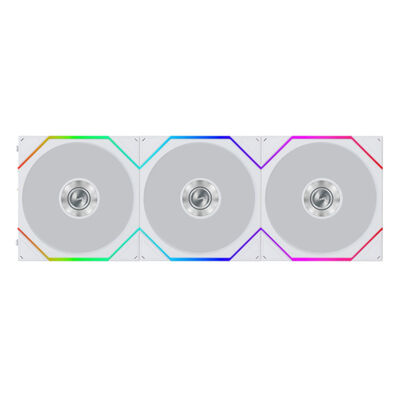 Lian-Li  UNI FAN TL FLEX WT リバースブレード 12RTL1F3W (120mm ARGB ホワイト リバースファン 3個パック) 