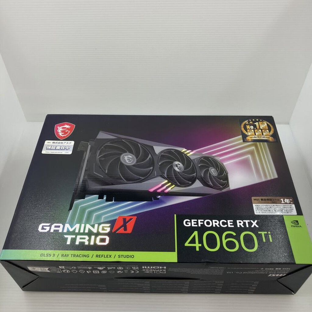 中古 MSI GeForce RTX 4060 Ti GAMING X TRIO 8G?(RTX4060Ti 8GB