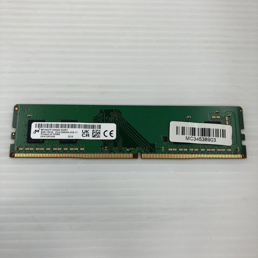 中古 PC4-25600 8GB デスクトップ用(DDR4-3200) 140727 （376506