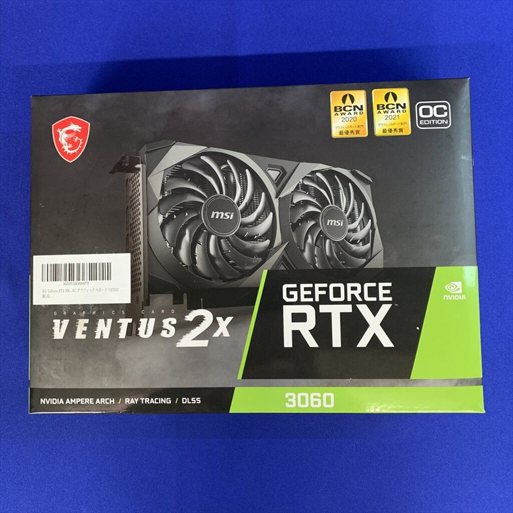 中古 MSI GeForce RTX 3060 VENTUS 2X 12G OC (RTX3060 12GB) 144777