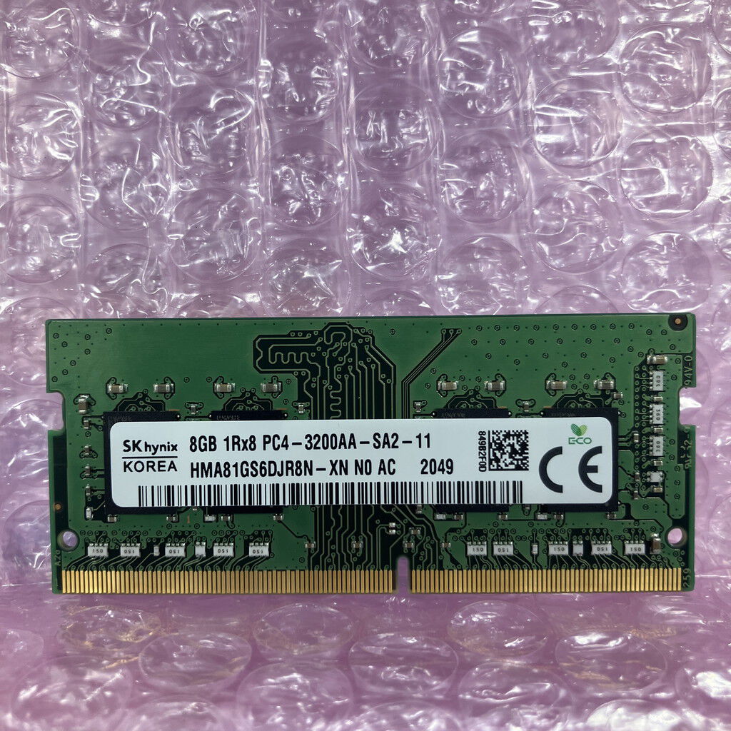 中古 SKhynix ノートPC用メモリ(PC4-25600 8GB DDR4-3200) 5070002286