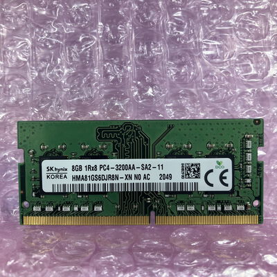 【富士青葉店】中古  SKhynix ノートPC用メモリ(PC4-25600 8GB DDR4-3200) 5070002286 