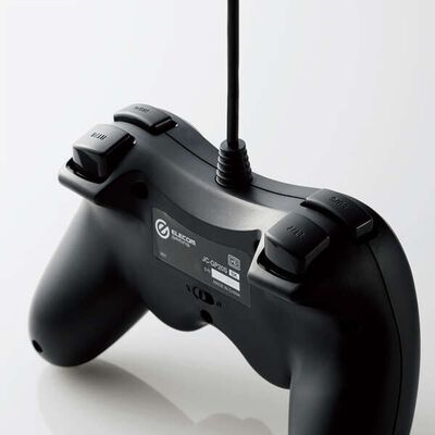 エレコム  JC-GP20SBK (有線スタンダードゲームパッド GP20S ストレート配置) 